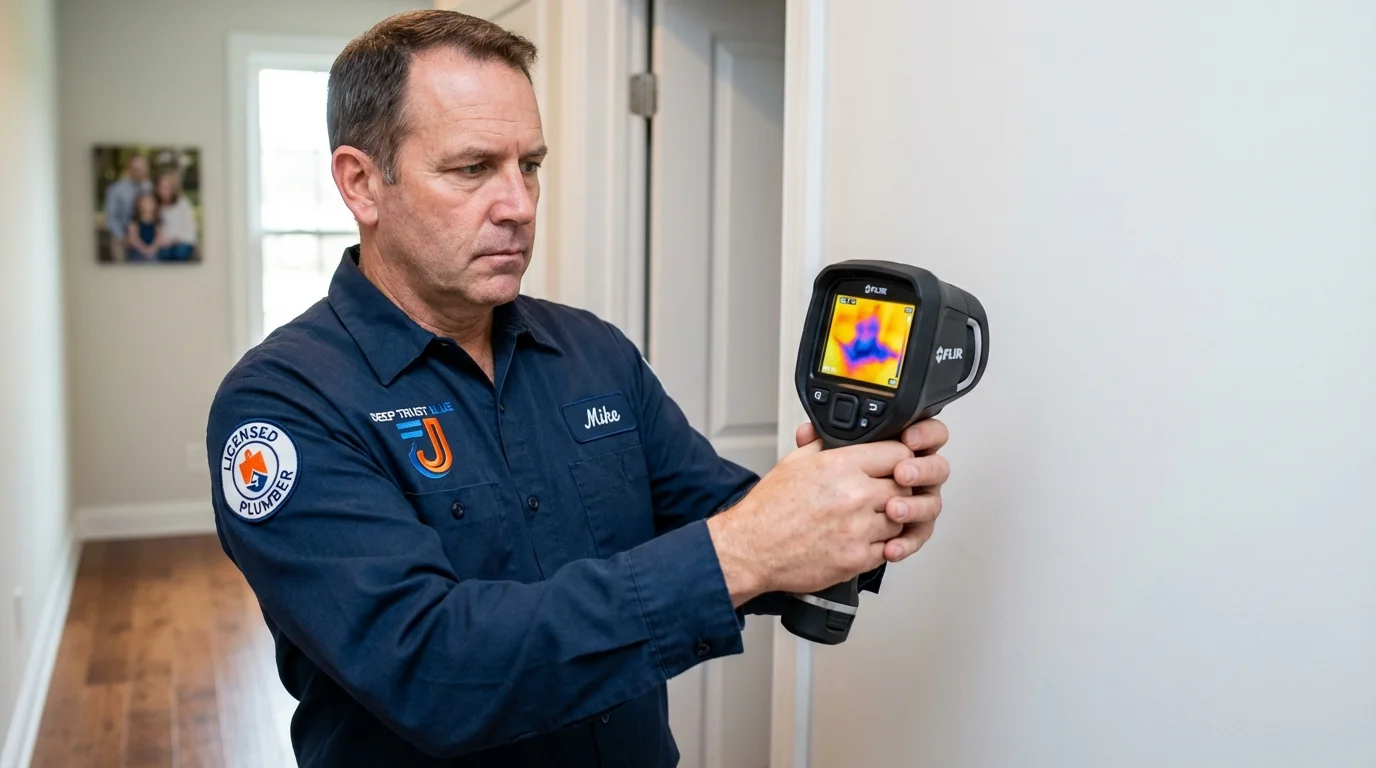Thermal imaging leak detection by Johns Plumbing LLC in Constantine